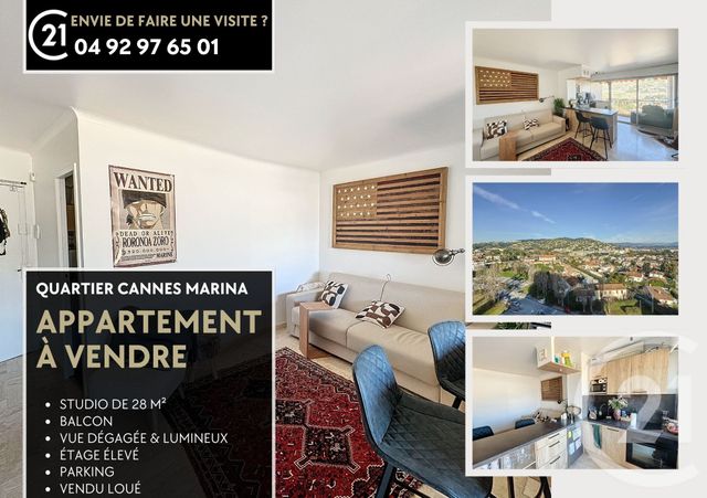 Appartement F1 &agrave; vendre - 1 pi&egrave;ce - 27,90 m2 - Mandelieu La Napoule - 06 - PROVENCE-ALPES-COTE-D-AZUR
