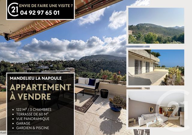 Appartement F5 &agrave; vendre - 5 pi&egrave;ces - 122,57 m2 - Mandelieu La Napoule - 06 - PROVENCE-ALPES-COTE-D-AZUR