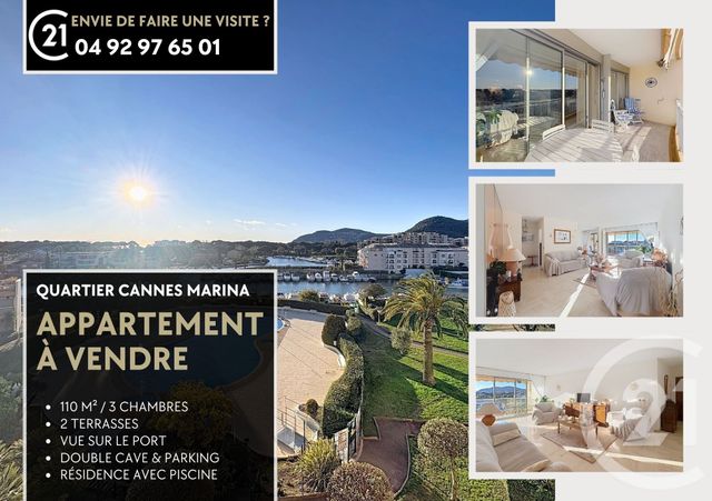 Appartement F4 &agrave; vendre - 4 pi&egrave;ces - 110 m2 - Mandelieu La Napoule - 06 - PROVENCE-ALPES-COTE-D-AZUR