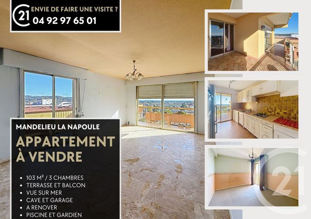 Appartement F4 &agrave; vendre - 4 pi&egrave;ces - 103,86 m2 - Mandelieu La Napoule - 06 - PROVENCE-ALPES-COTE-D-AZUR