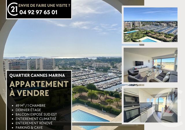 Appartement F2 &agrave; vendre - 2 pi&egrave;ces - 49,22 m2 - Mandelieu La Napoule - 06 - PROVENCE-ALPES-COTE-D-AZUR