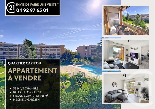Appartement F2 &agrave; vendre - 2 pi&egrave;ces - 32,10 m2 - Mandelieu La Napoule - 06 - PROVENCE-ALPES-COTE-D-AZUR