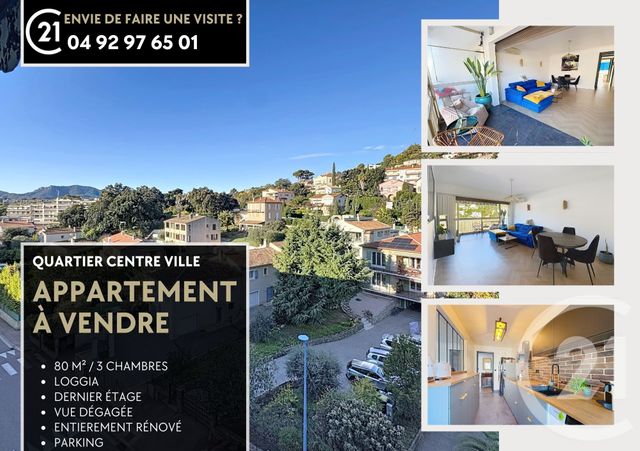 Appartement F4 &agrave; vendre - 4 pi&egrave;ces - 80 m2 - Mandelieu La Napoule - 06 - PROVENCE-ALPES-COTE-D-AZUR