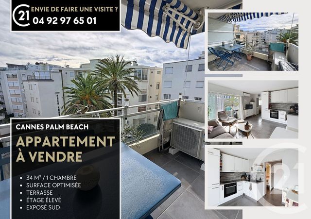 Appartement F2 &agrave; vendre - 2 pi&egrave;ces - 34,29 m2 - Cannes - 06 - PROVENCE-ALPES-COTE-D-AZUR