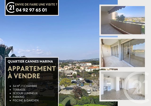 Appartement F2 &agrave; vendre - 2 pi&egrave;ces - 33 m2 - Mandelieu La Napoule - 06 - PROVENCE-ALPES-COTE-D-AZUR