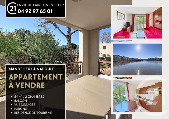 Appartement F3 &agrave; vendre - 3 pi&egrave;ces - 53,74 m2 - Mandelieu La Napoule - 06 - PROVENCE-ALPES-COTE-D-AZUR