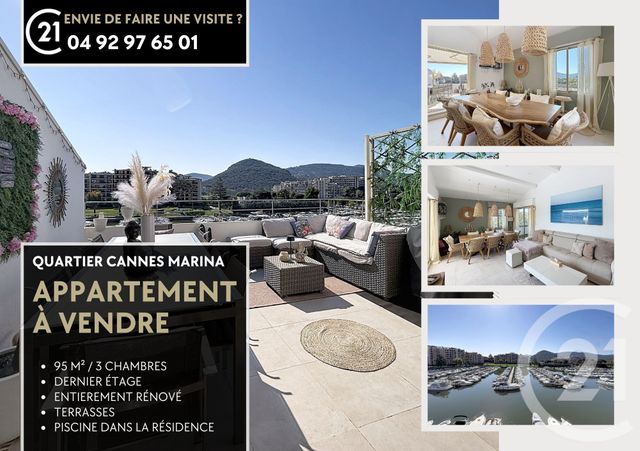 Appartement F4 &agrave; vendre - 4 pi&egrave;ces - 95,52 m2 - Mandelieu La Napoule - 06 - PROVENCE-ALPES-COTE-D-AZUR
