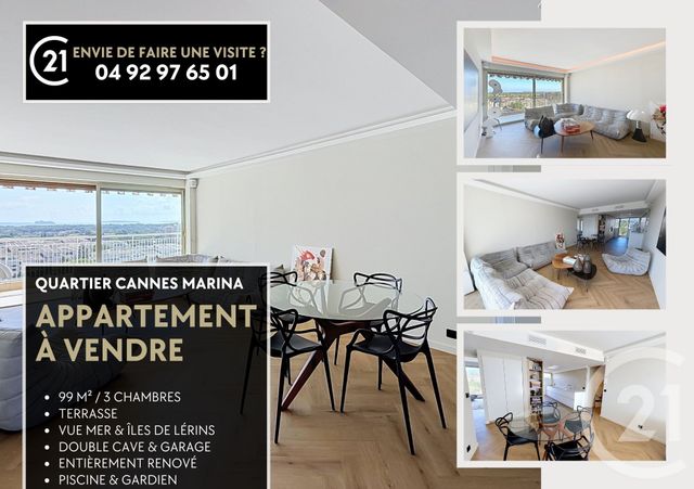 Appartement F4 &agrave; vendre - 4 pi&egrave;ces - 99,62 m2 - Mandelieu La Napoule - 06 - PROVENCE-ALPES-COTE-D-AZUR