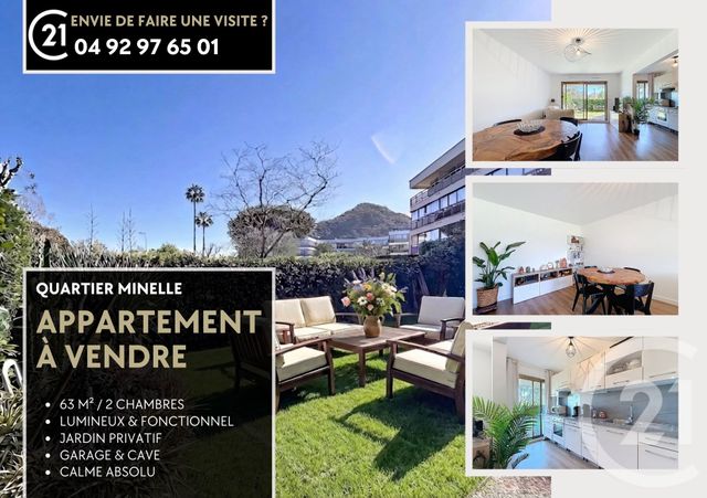 Appartement F3 &agrave; vendre - 3 pi&egrave;ces - 62,64 m2 - Mandelieu La Napoule - 06 - PROVENCE-ALPES-COTE-D-AZUR