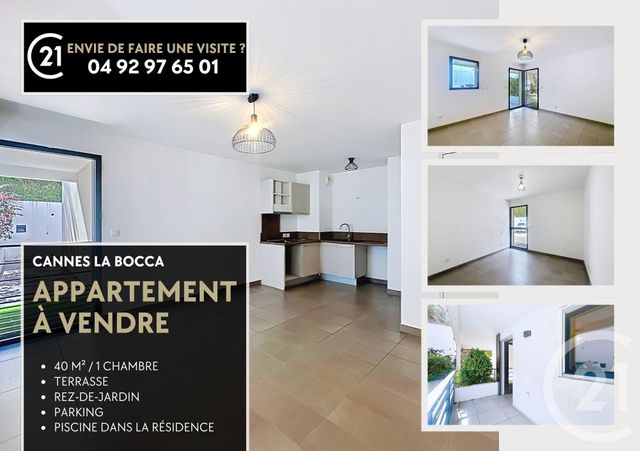 Appartement F2 &agrave; vendre - 2 pi&egrave;ces - 40,01 m2 - Cannes La Bocca - 06 - PROVENCE-ALPES-COTE-D-AZUR