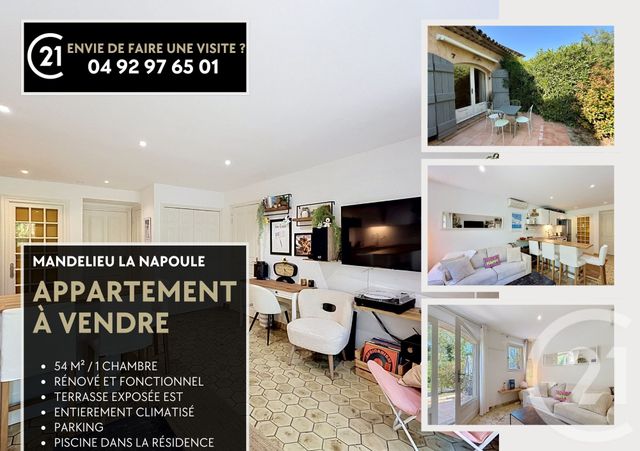 Appartement F2 &agrave; vendre - 2 pi&egrave;ces - 52,08 m2 - Mandelieu La Napoule - 06 - PROVENCE-ALPES-COTE-D-AZUR