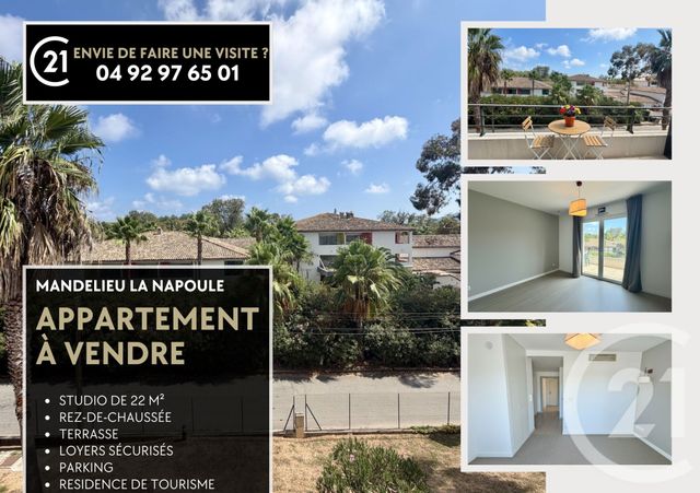 Appartement F1 &agrave; vendre - 1 pi&egrave;ce - 21,80 m2 - Mandelieu La Napoule - 06 - PROVENCE-ALPES-COTE-D-AZUR