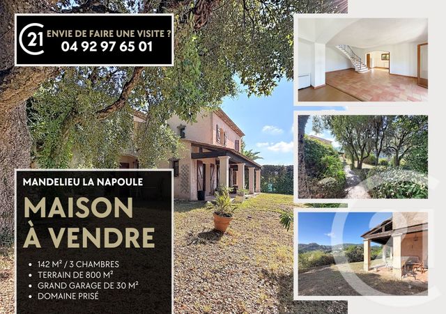 Maison &agrave; vendre - 5 pi&egrave;ces - 142,48 m2 - Mandelieu La Napoule - 06 - PROVENCE-ALPES-COTE-D-AZUR