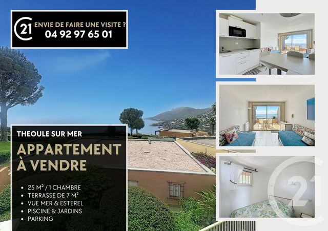 Appartement F2 &agrave; vendre - 2 pi&egrave;ces - 25,11 m2 - Theoule Sur Mer - 06 - PROVENCE-ALPES-COTE-D-AZUR