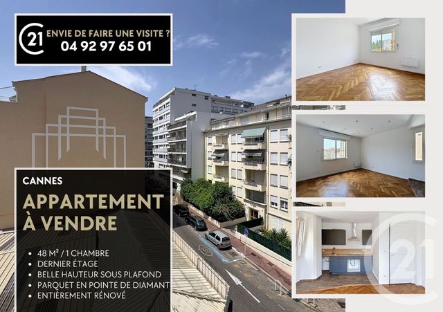 Appartement F2 &agrave; vendre - 2 pi&egrave;ces - 48,15 m2 - Cannes - 06 - PROVENCE-ALPES-COTE-D-AZUR